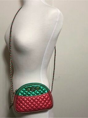 Gucci Metallic Quilted Crossbody